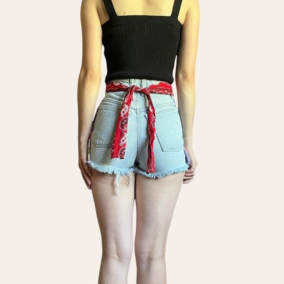 Vintage handmade patchwork skirt/waist apron - Picture 3 of 8